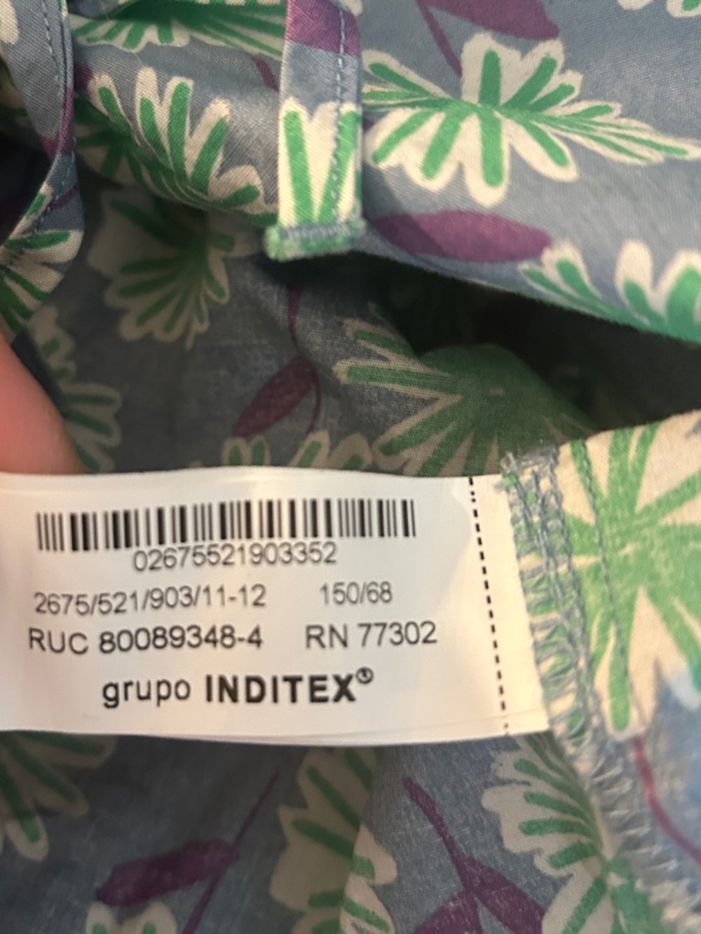 Zara Lavender & Mint Floral Blouse - Picture 6 of 6
